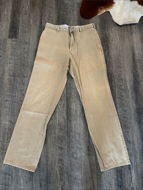 Peter Millar Light Tan Straight Chinos